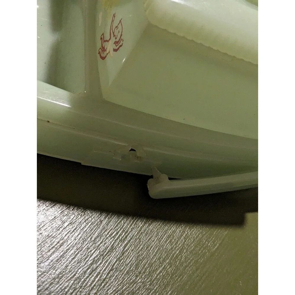 Vintage Clarolyte Jade Plastic Baby Caddy Vanity Set 1950's
